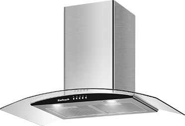 Máy hút mùi kính cong