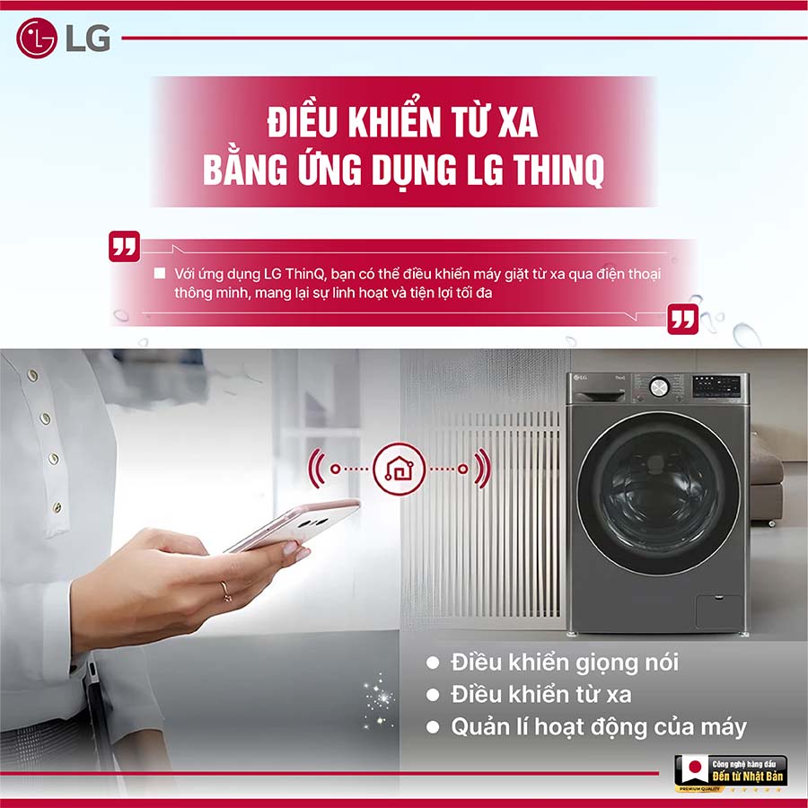 Máy giặt LG Inverter 10Kg FV1410S4B