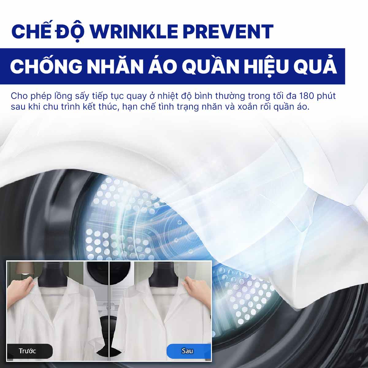 Máy sấy bơm nhiệt Samsung Inverter 9 kg DV90TA240AX/SV