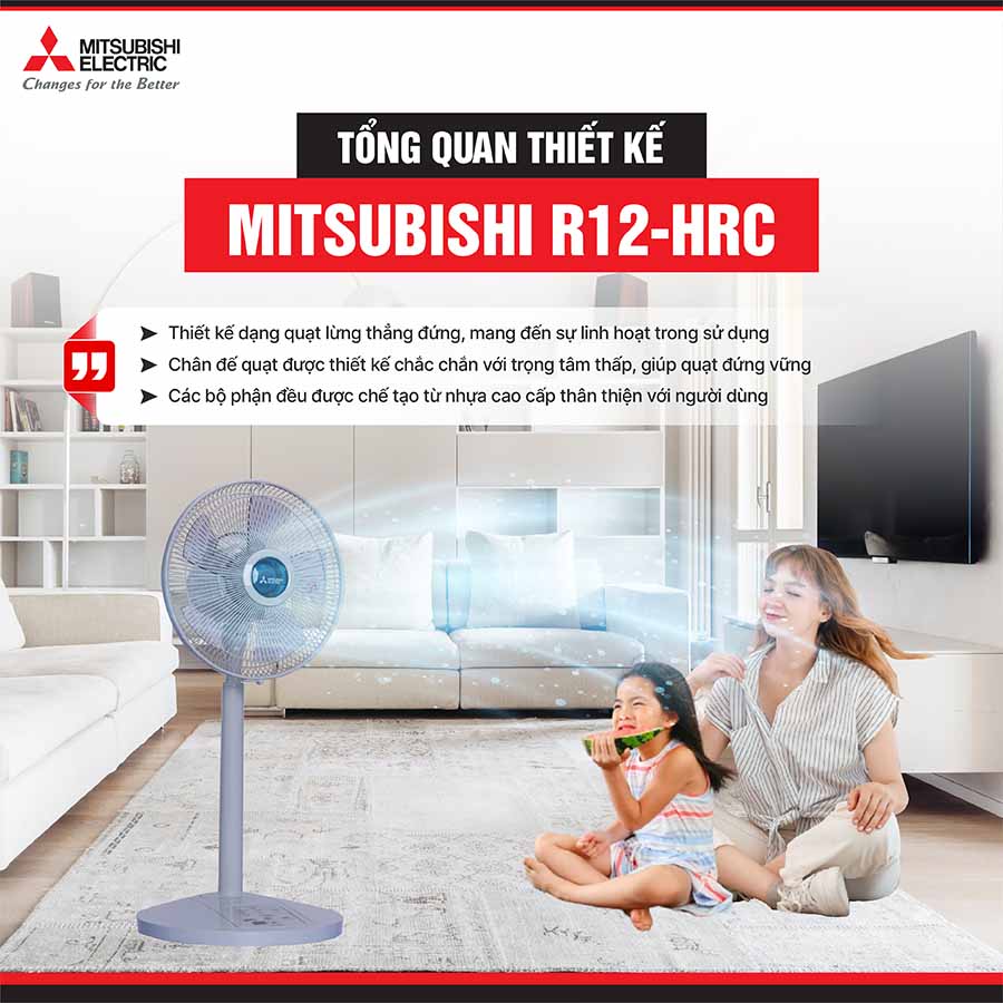 Quạt lửng Mitsubishi R12-HRC