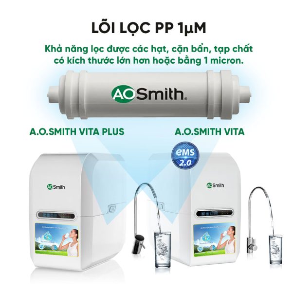 Lõi lọc A.O Smith PP 1µm (VITA/VITA Plus)