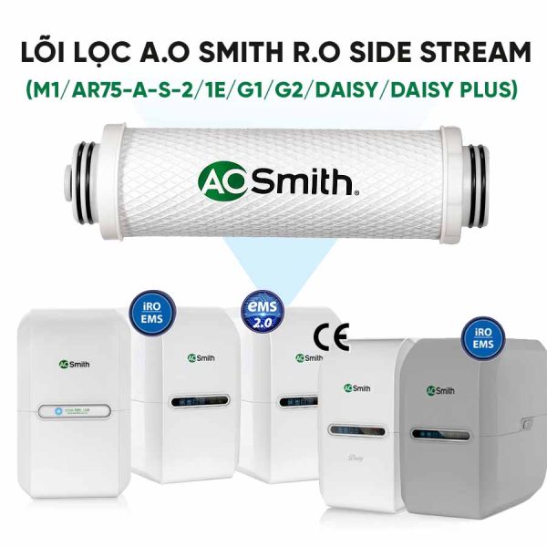 Lõi lọc A.O Smith RO - Side Stream (M1/AR75-A-S-2/1E/G1/G2/Daisy/Daisy Plus)