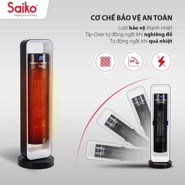 Máy Sưởi Gốm Saiko CH-2200R