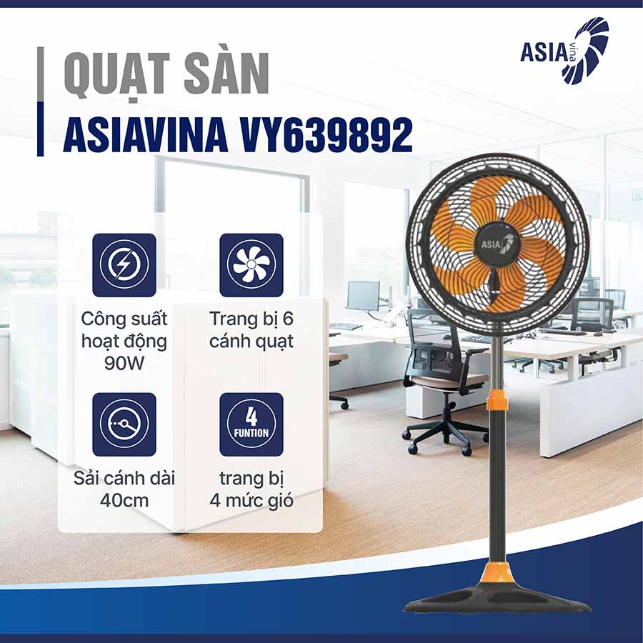 Quạt đứng ASIAVINA Turbo Plus VY639892