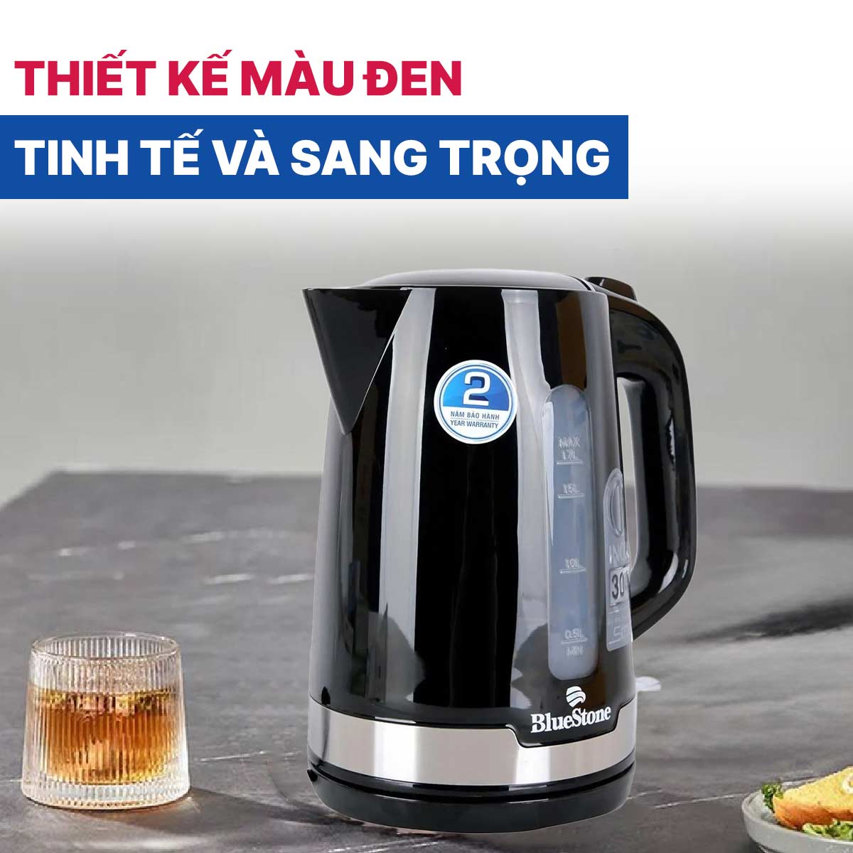 Bình đun siêu tốc BlueStone KTB-3417 1.7 lít 2200W