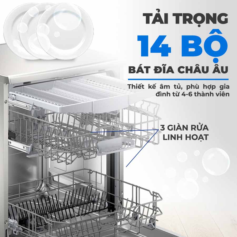 Máy rửa chén độc lập Bosch SMS4HMI07E