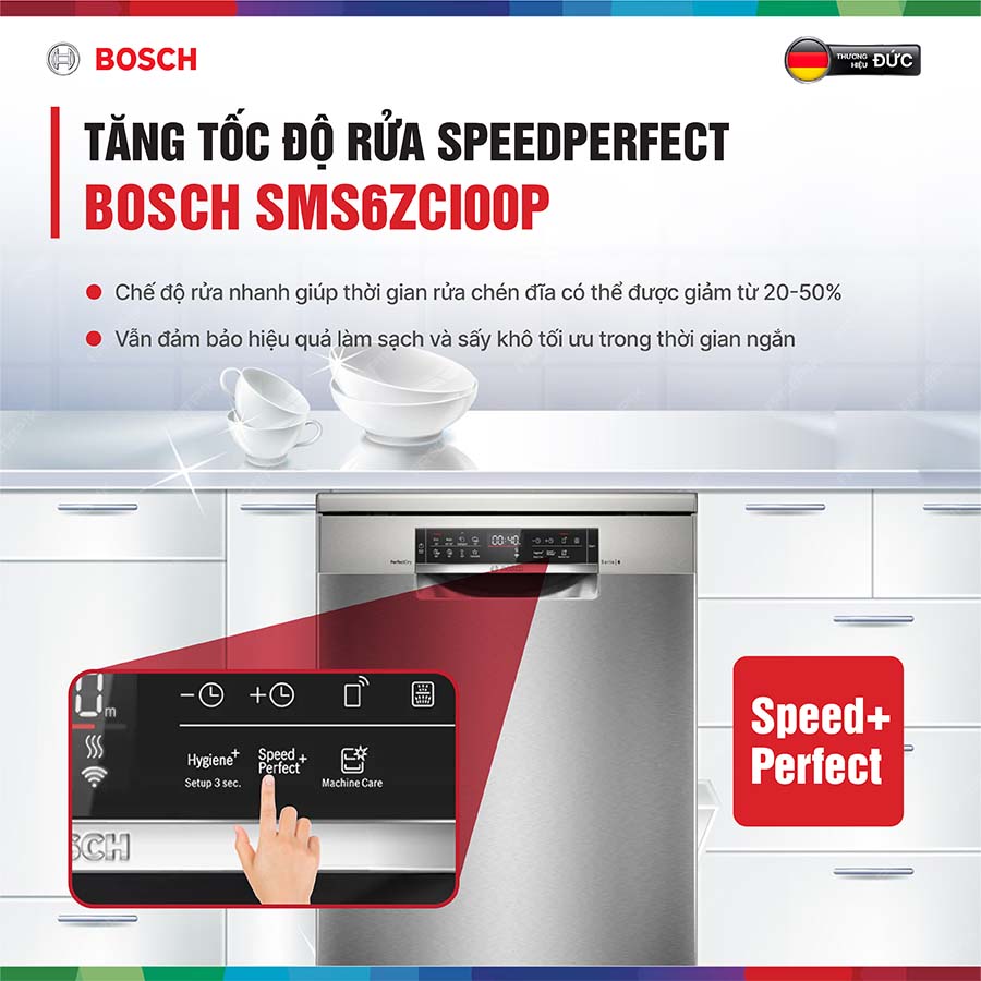Máy rửa bát Bosch SMS6ZCI00P mẫu mới 2025