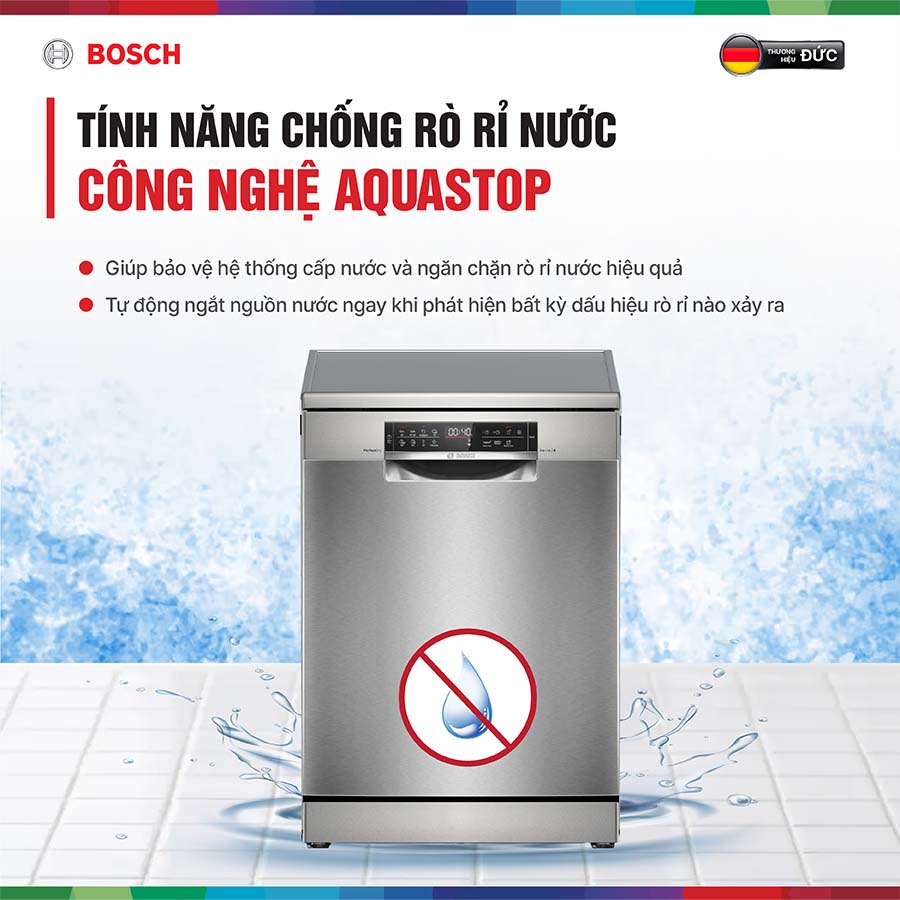 Máy rửa bát Bosch SMS6ZCI00P mẫu mới 2025