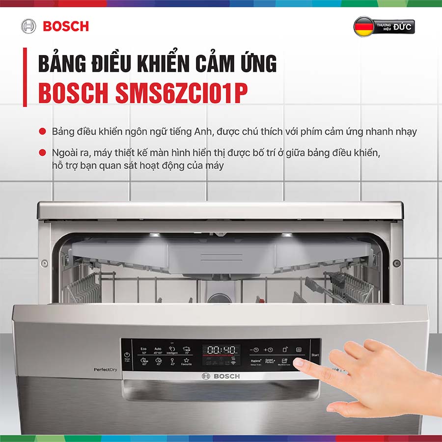 Máy rửa bát Bosch SMS6ZCI01P