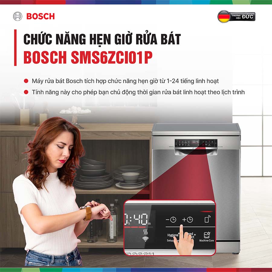 Máy rửa bát Bosch SMS6ZCI01P