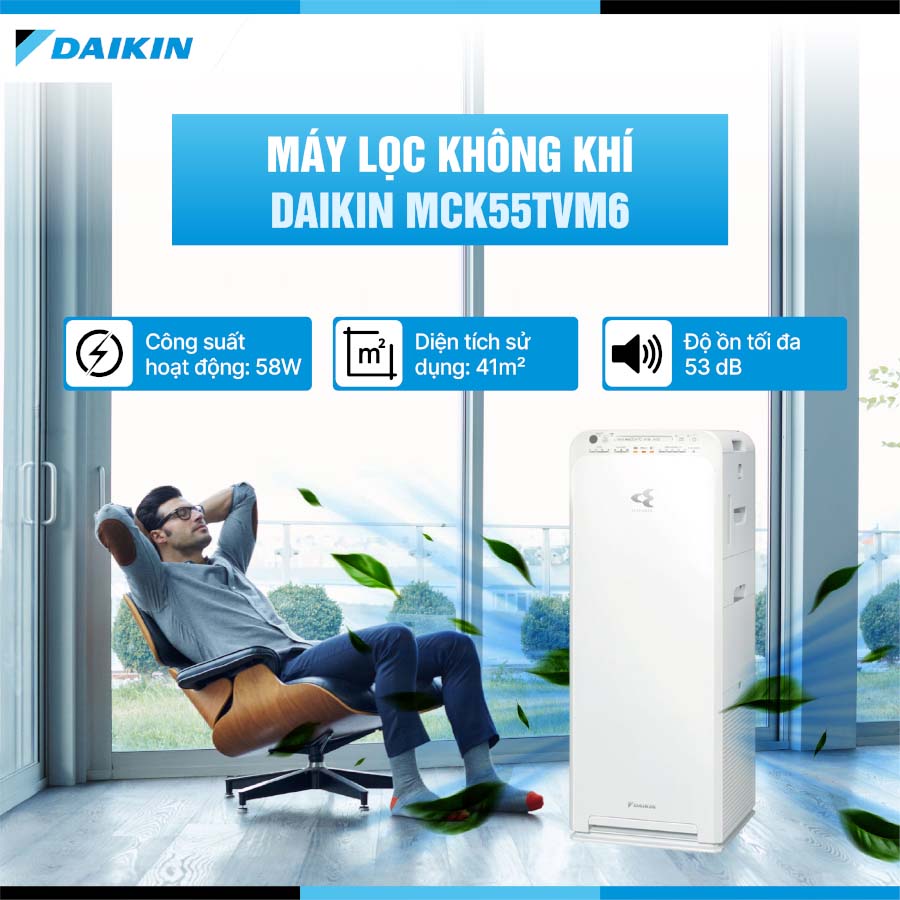 Máy lọc không khí và tạo ẩm Daikin MCK55TVM6