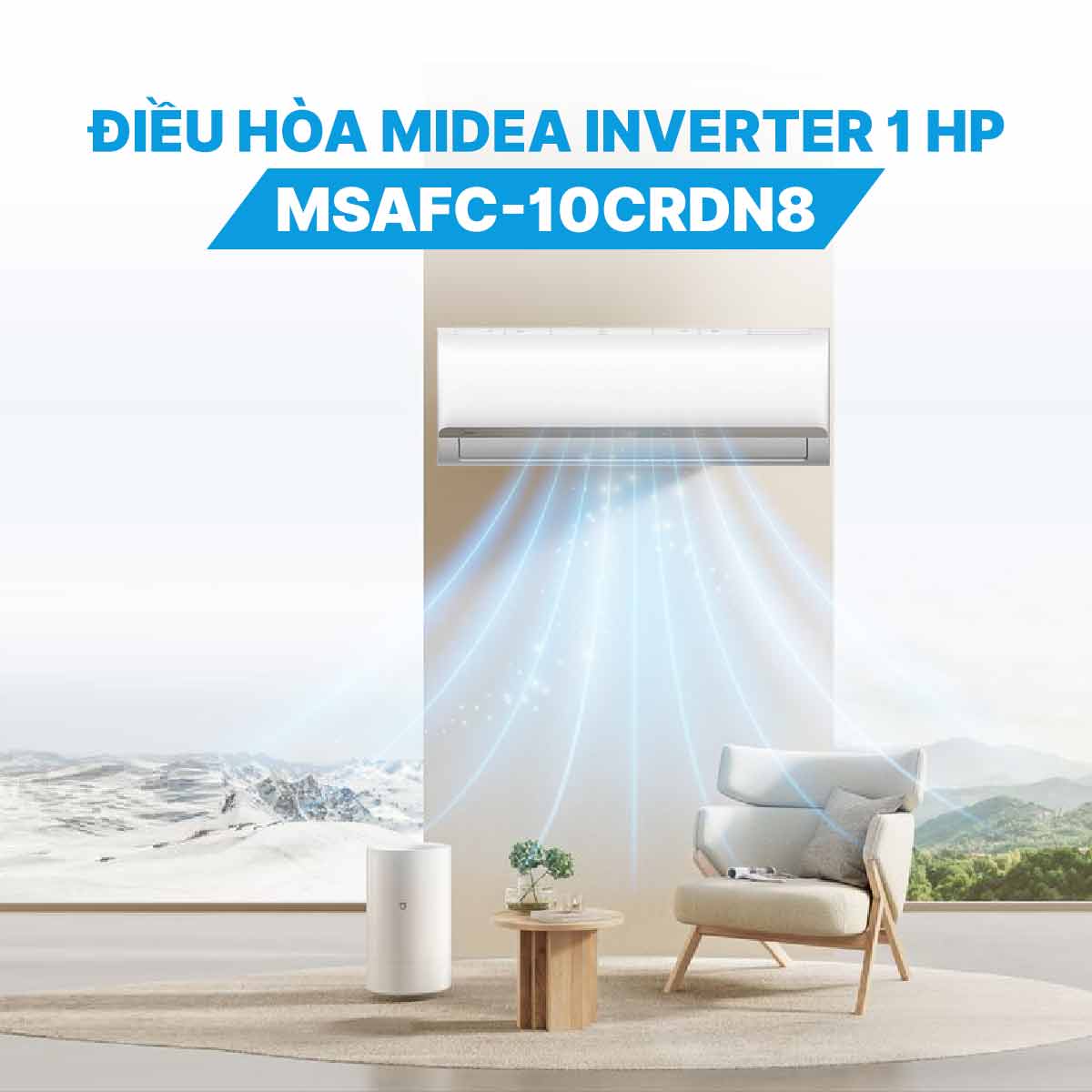 Điều hòa Midea Inverter 1 HP MSAFC-10CRDN8