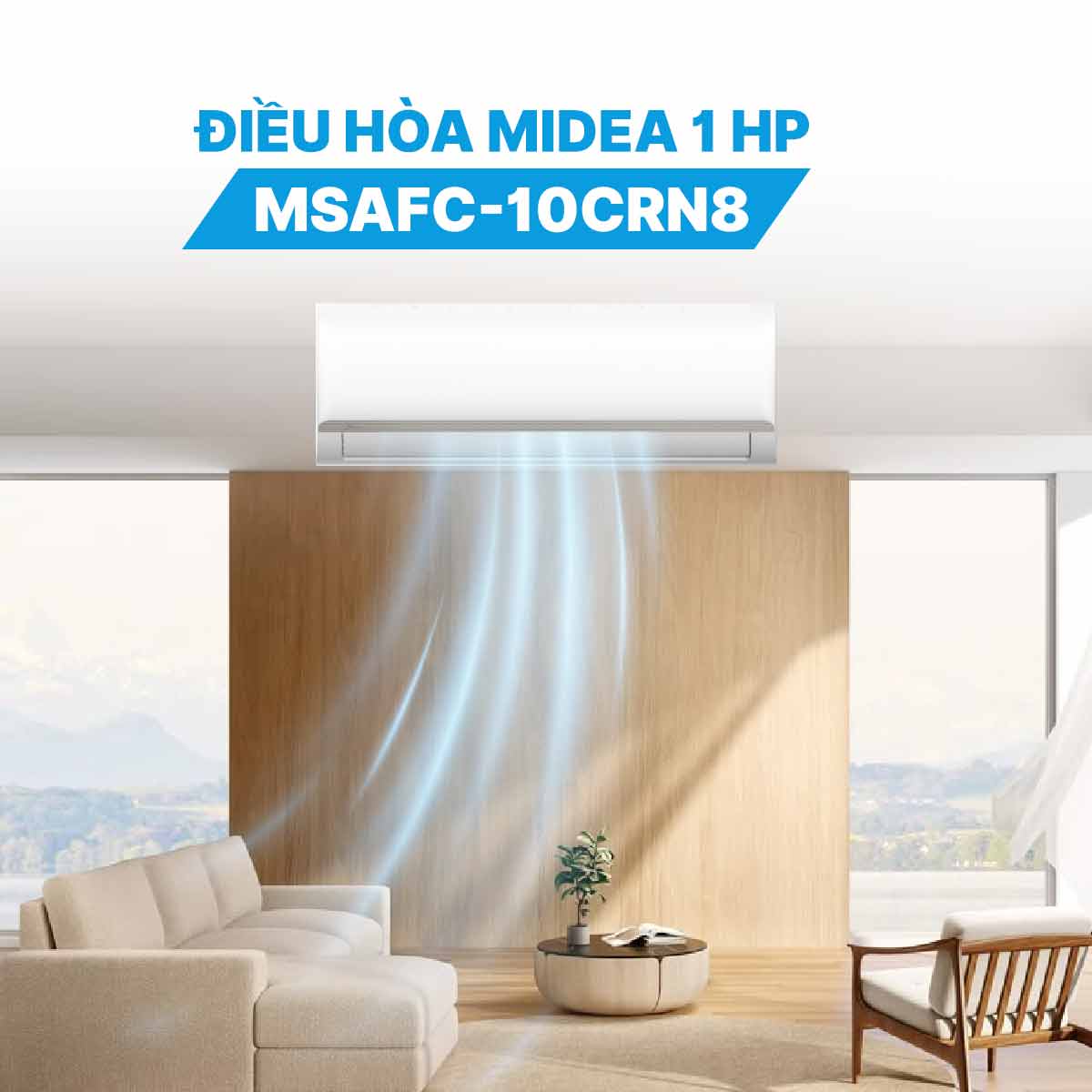 Điều hòa Midea 1 HP MSAFC-10CRN8