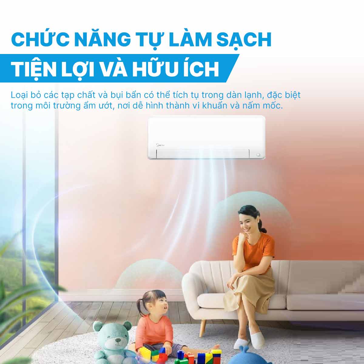 Điều hòa Midea 1.5 HP MSAE-13CRN8