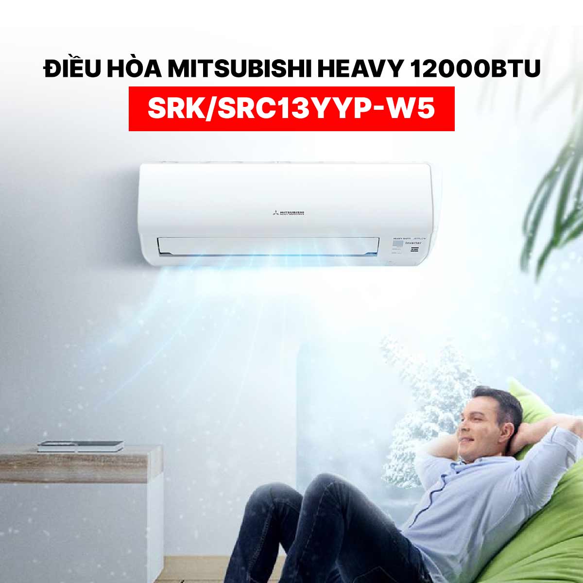 Điều hòa Mitsubishi Heavy 12000BTU SRK/SRC13YYP-W5