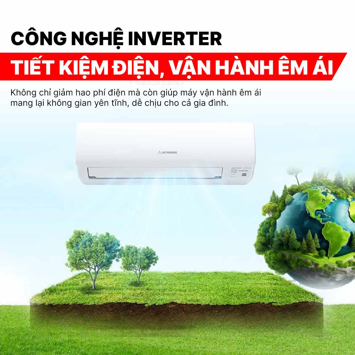 Điều hòa Mitsubishi Heavy 12000BTU SRK/SRC13YYP-W5