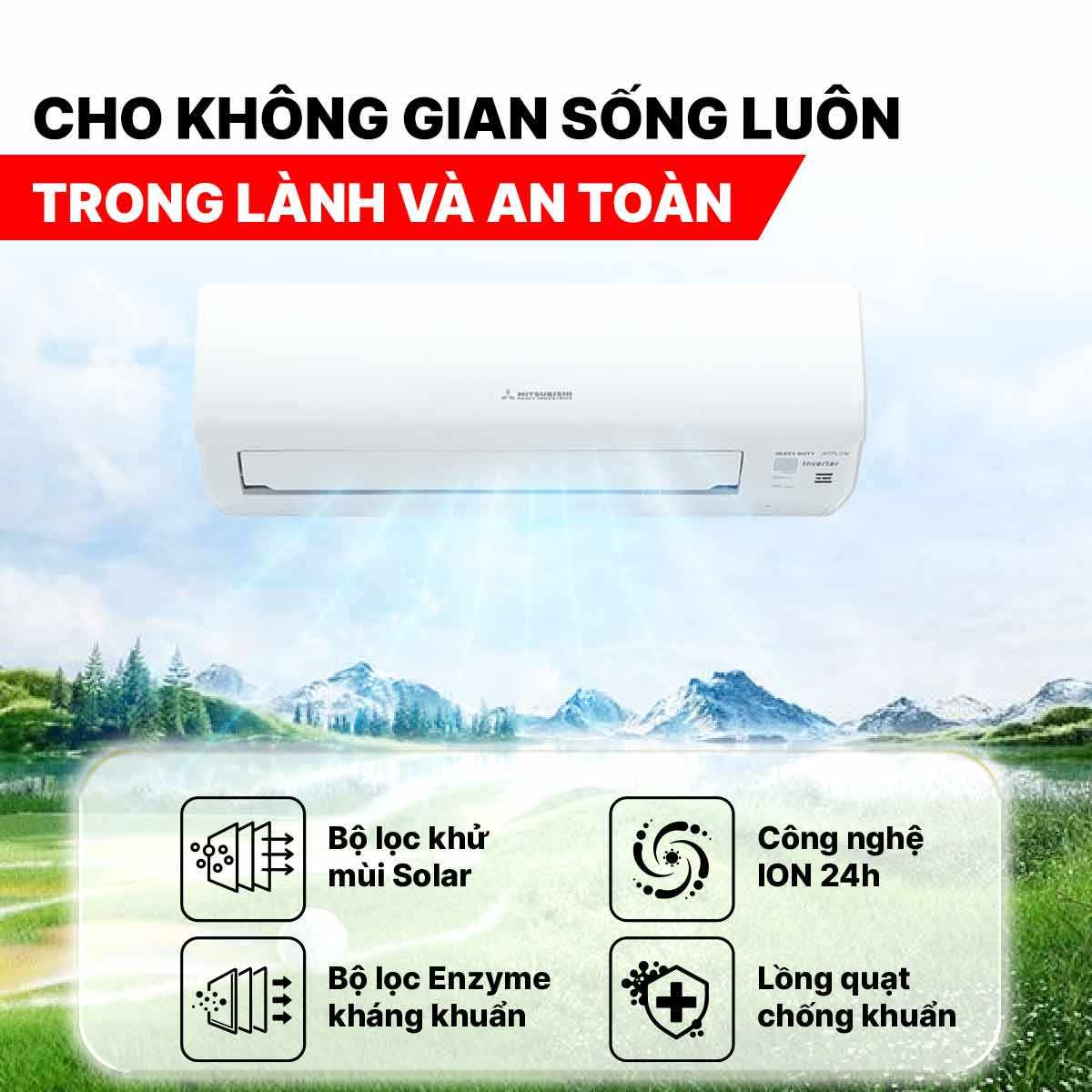 Điều hòa Mitsubishi Heavy 12000BTU SRK/SRC13YYP-W5