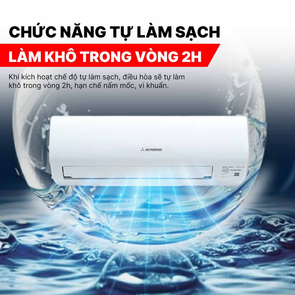 Điều hòa Mitsubishi Heavy 12000BTU SRK/SRC13YYP-W5