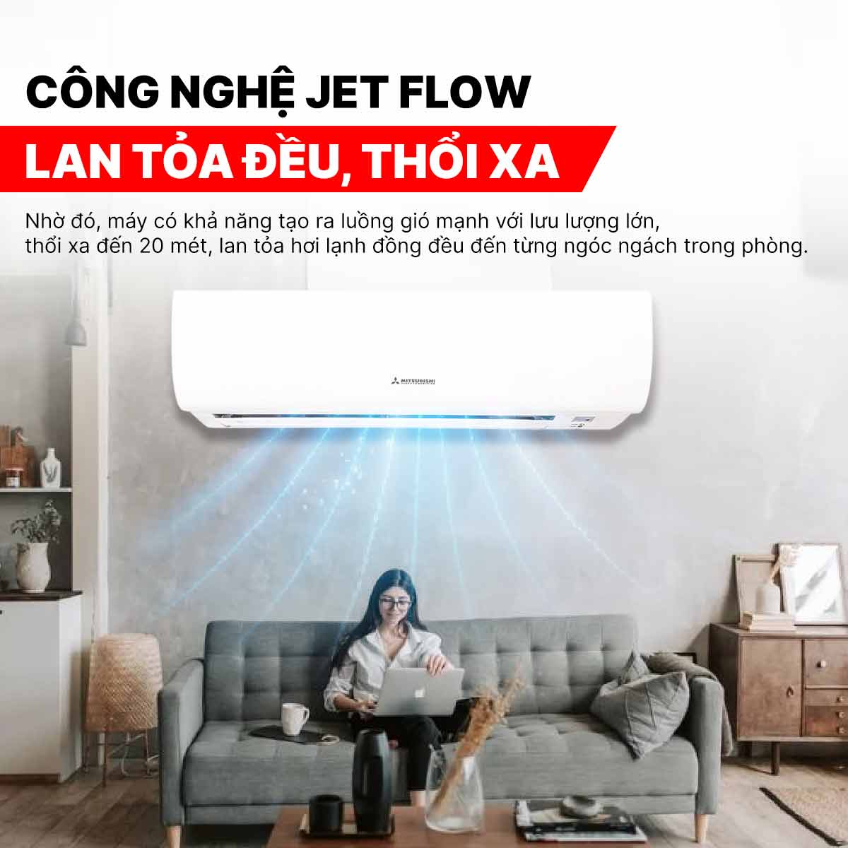 Điều hòa Mitsubishi Heavy 12000BTU 1 chiều SRK/SRC12CT-S5