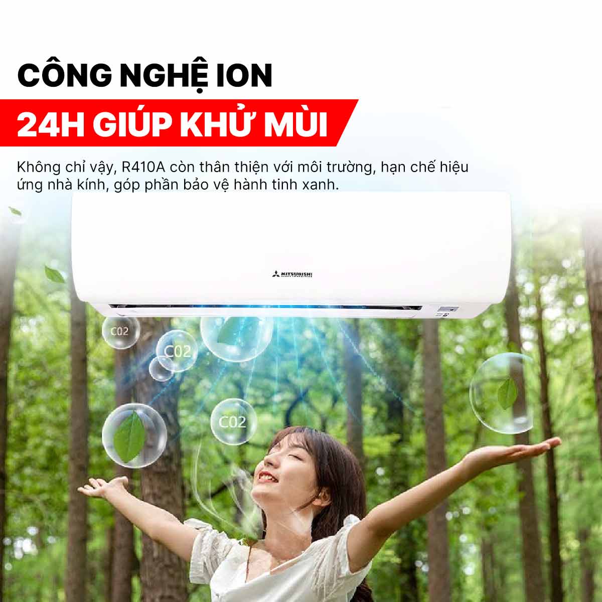 Điều hòa Mitsubishi Heavy 12000BTU 1 chiều SRK/SRC12CT-S5