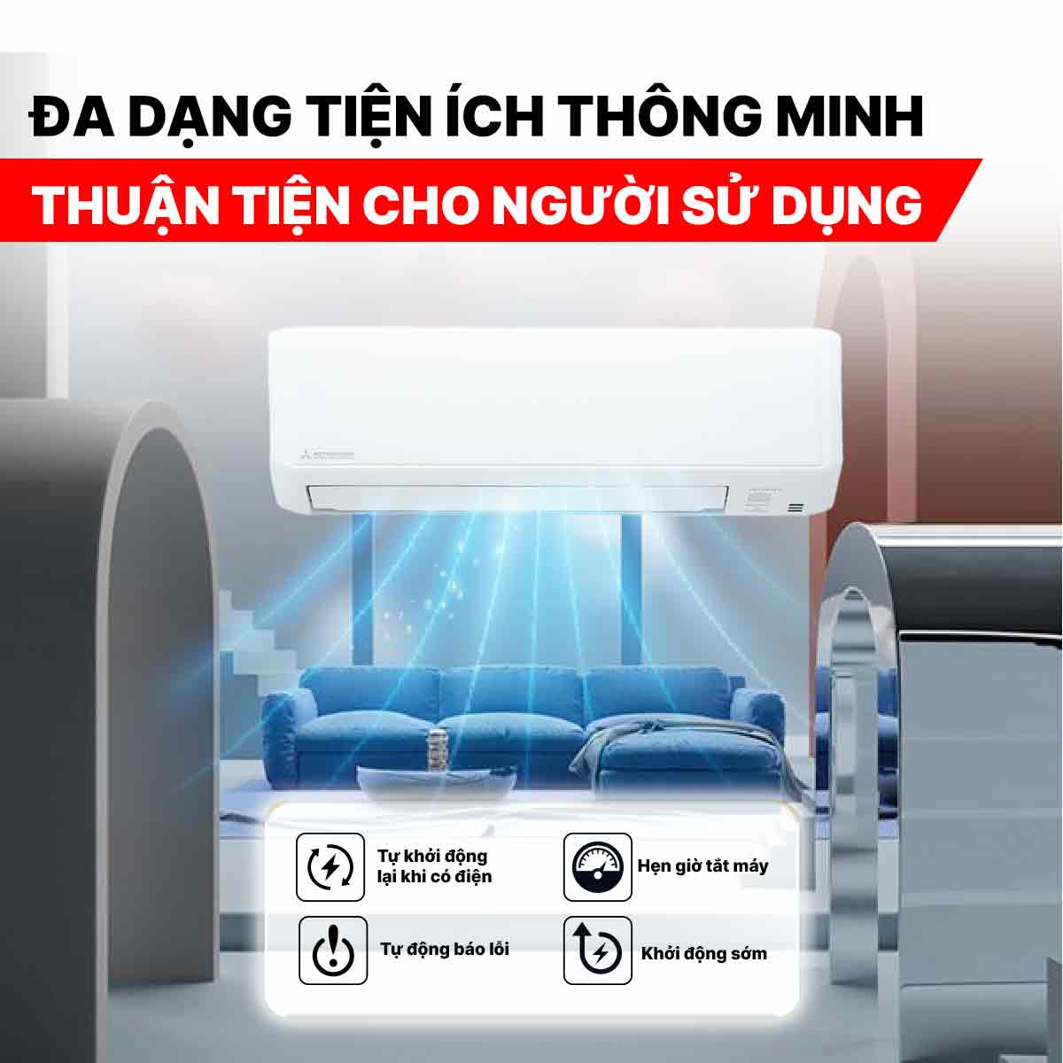 Điều hòa Mitsubishi Heavy 18000BTU SRK/SRC18YYP-W5