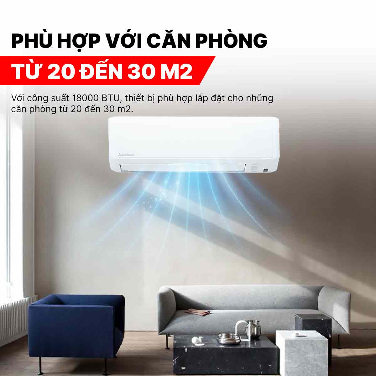 Điều hòa Mitsubishi Heavy 18000BTU SRK/SRC18YYP-W5