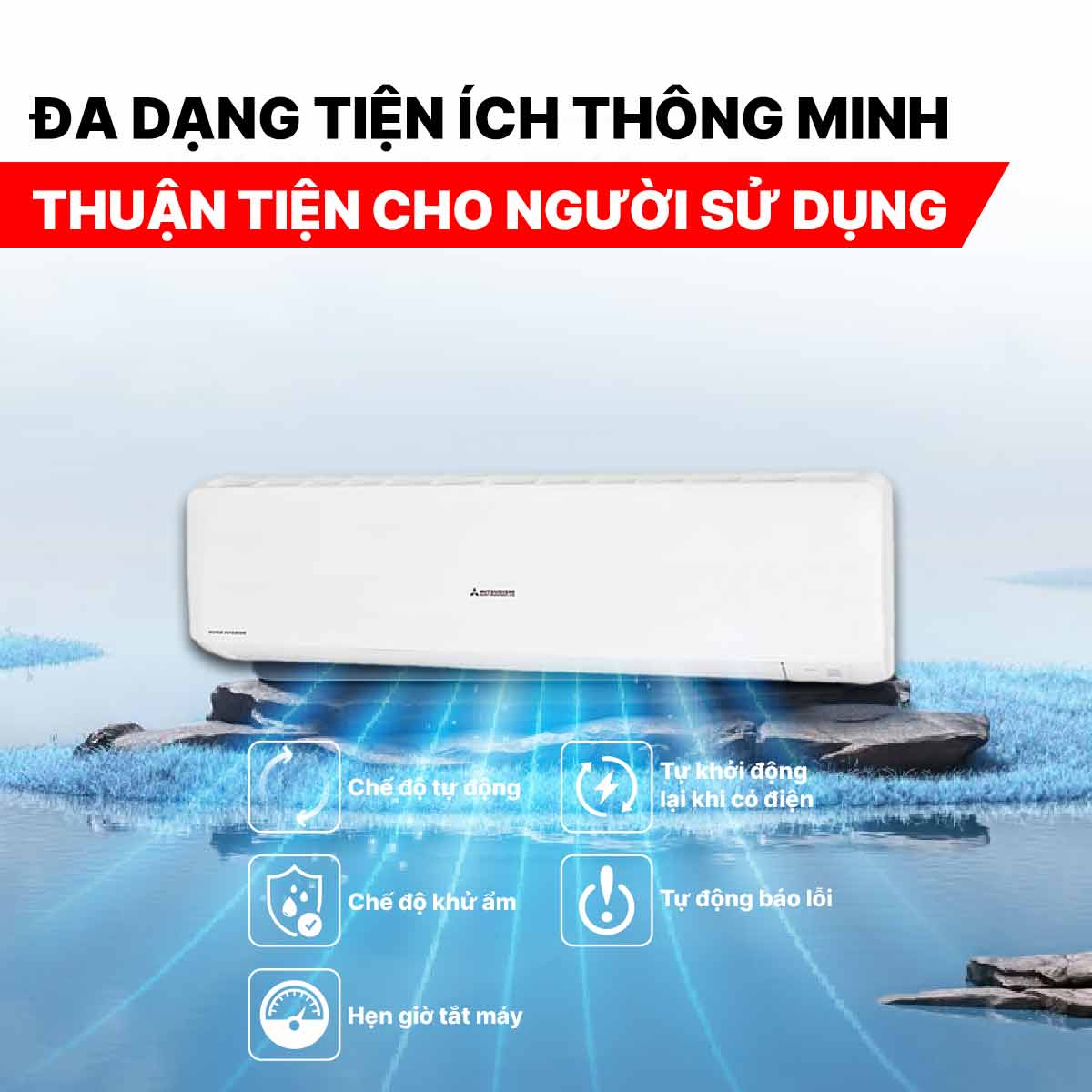 Điều hòa Mitsubishi Heavy 24000BTU 2 chiều inverter SRK/SRC71ZRS-W5
