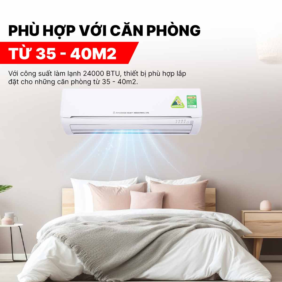 Điều hòa Mitsubishi Heavy 24000BTU 1 chiều SRK/SRC24CS-S5