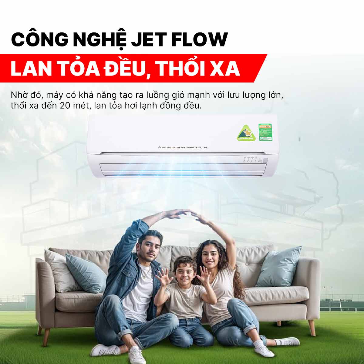 Điều hòa Mitsubishi Heavy 24000BTU 1 chiều SRK/SRC24CS-S5