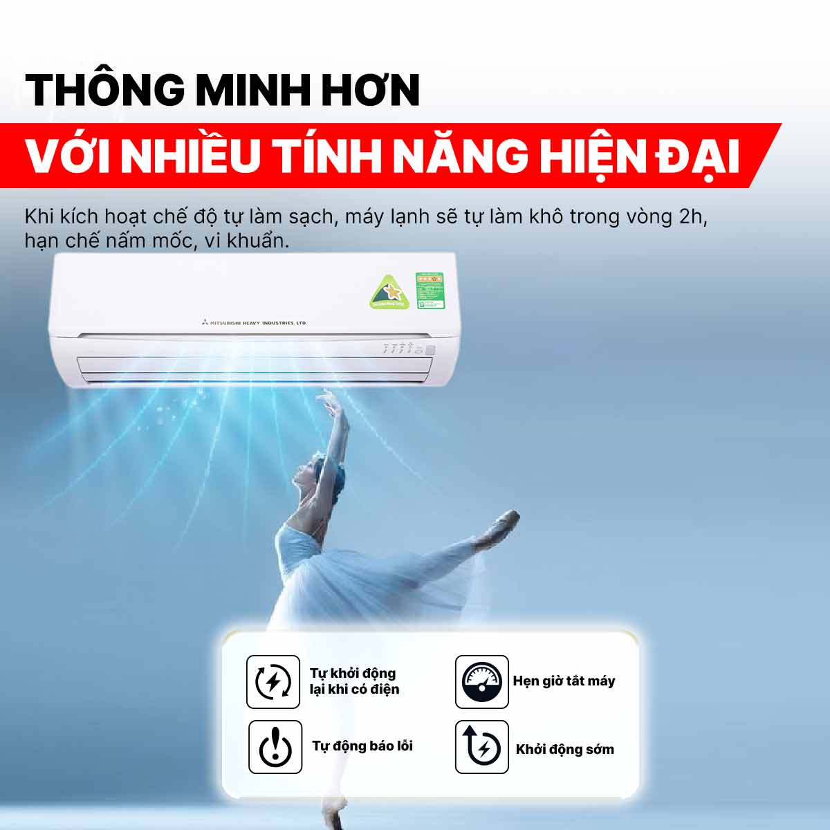 Điều hòa Mitsubishi Heavy 24000BTU 1 chiều SRK/SRC24CS-S5