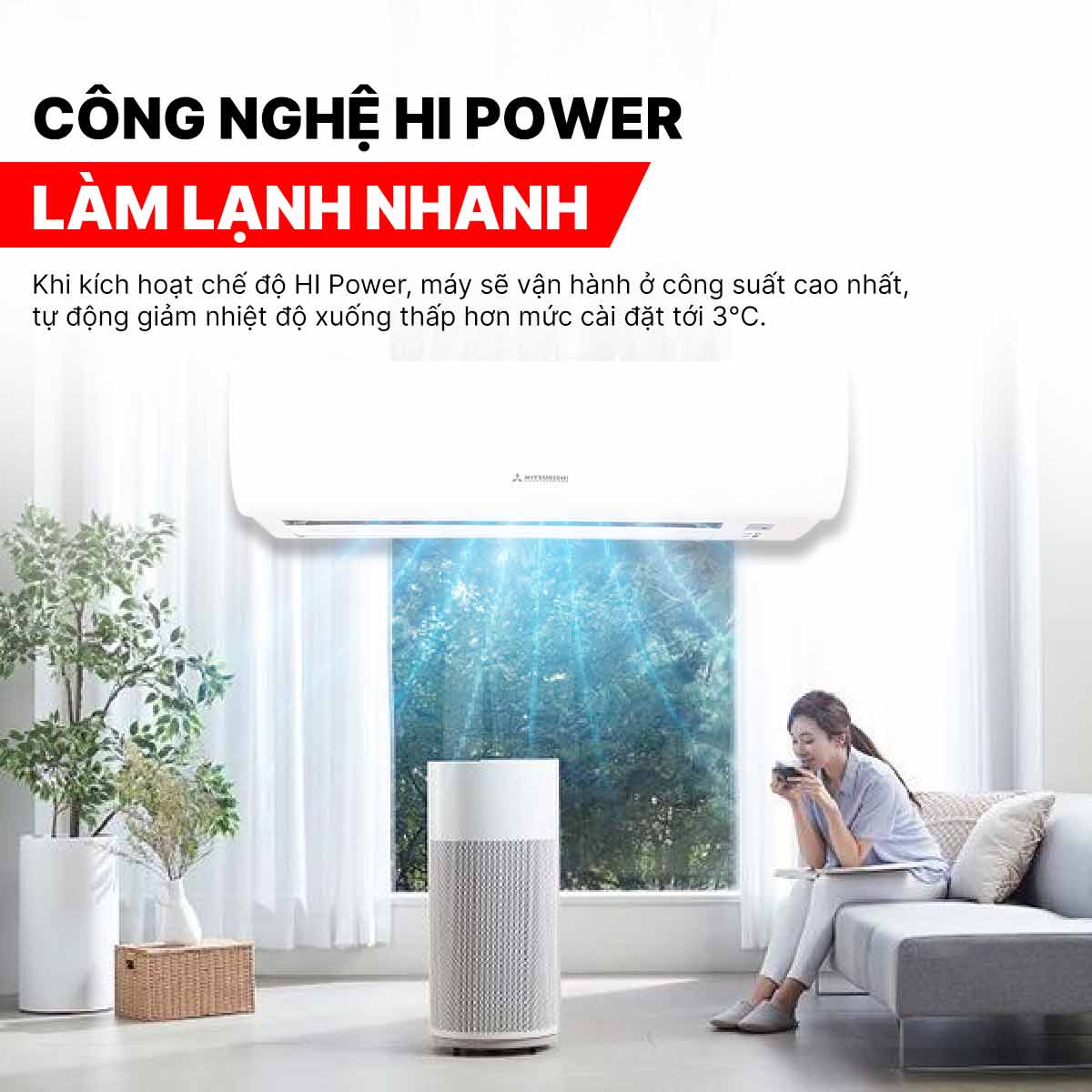 Điều hòa Mitsubishi Heavy 9000BTU 1 chiều SRK/SRC09CTR-S5