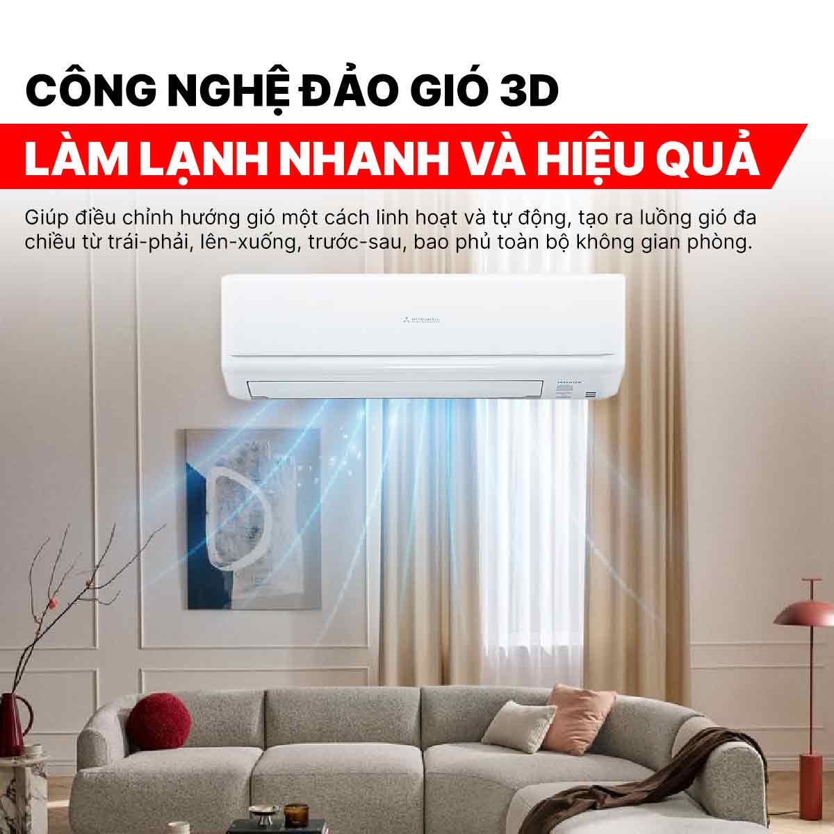 Điều hòa Mitsubishi Heavy 9000BTU 2 chiều inverter SRK/SRC25ZSPS-W5