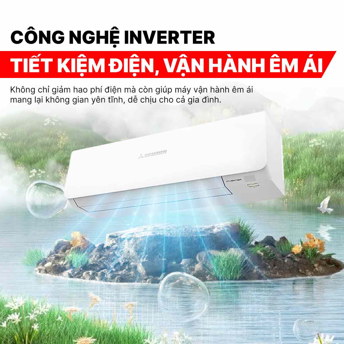 Điều hòa Mitsubishi Heavy Inverter 9000BTU SRK/SRC10YXS-W5