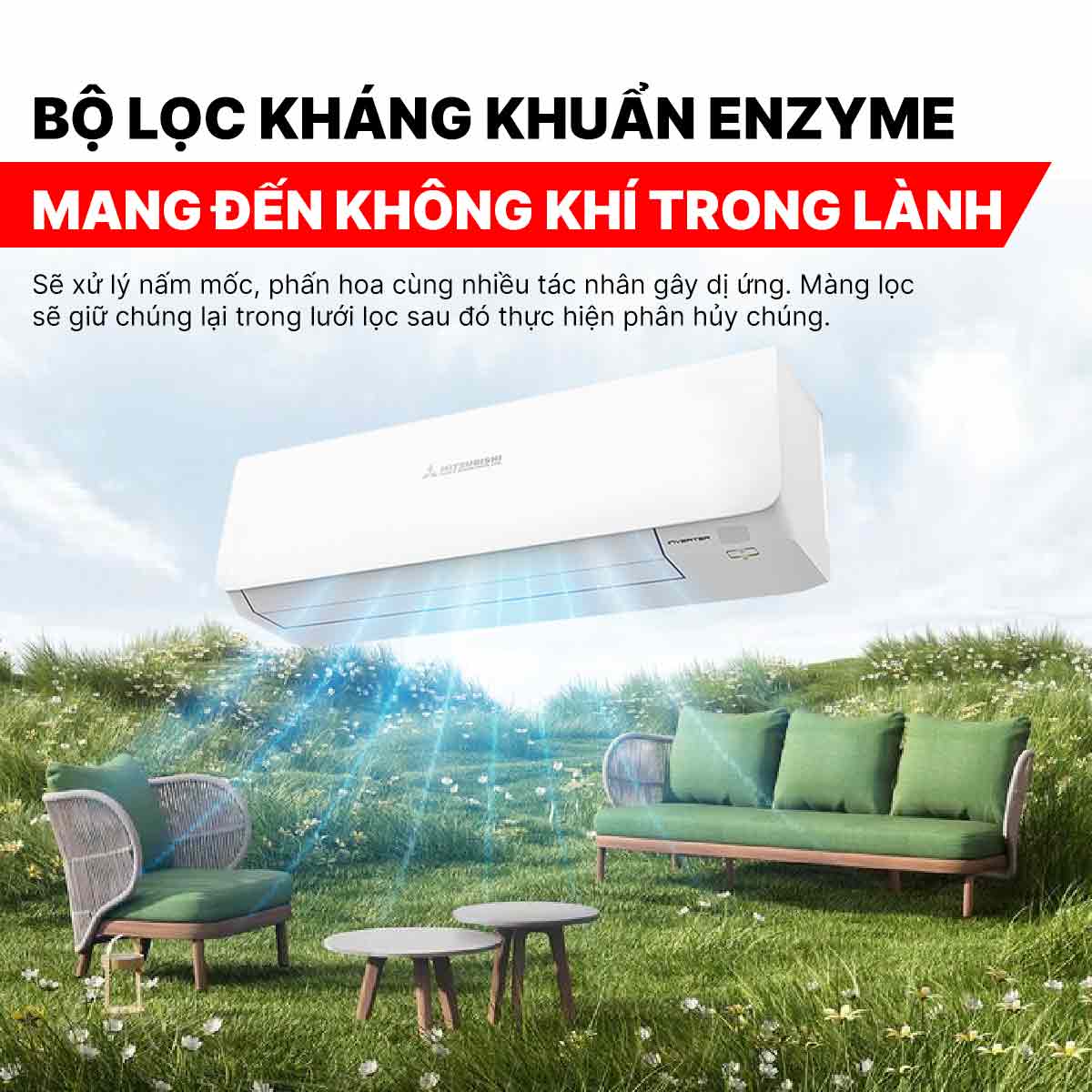 Điều hòa Mitsubishi Heavy Inverter 9000BTU SRK/SRC10YXS-W5