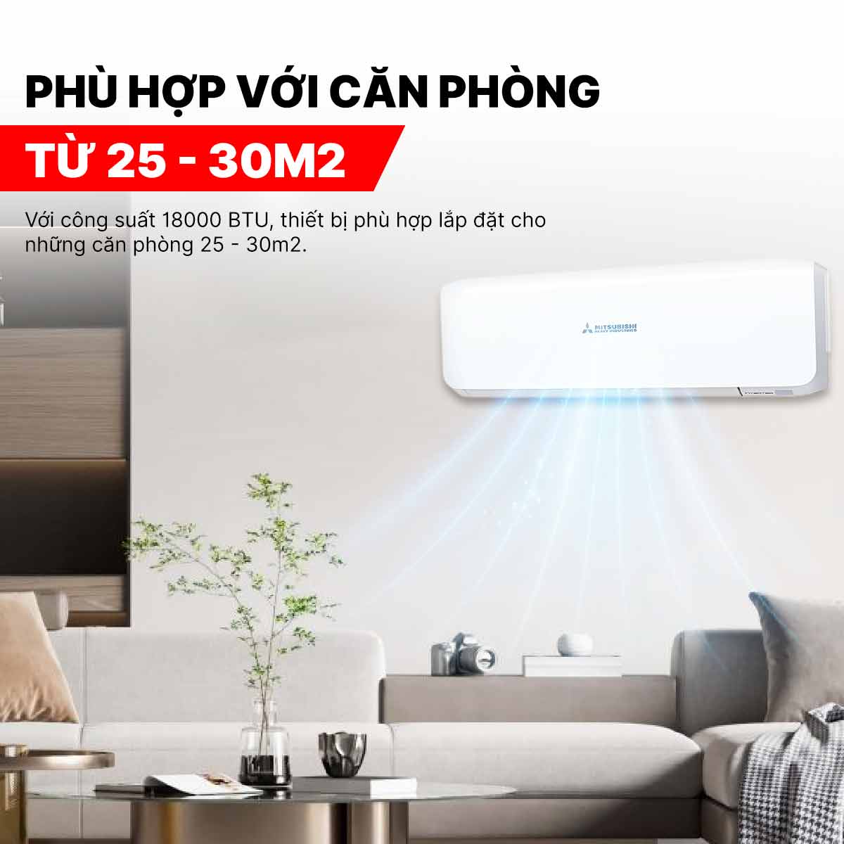 Điều hòa Mitsubishi 2 chiều Inverter 18000 BTU SRK/SRC50ZSS-W5