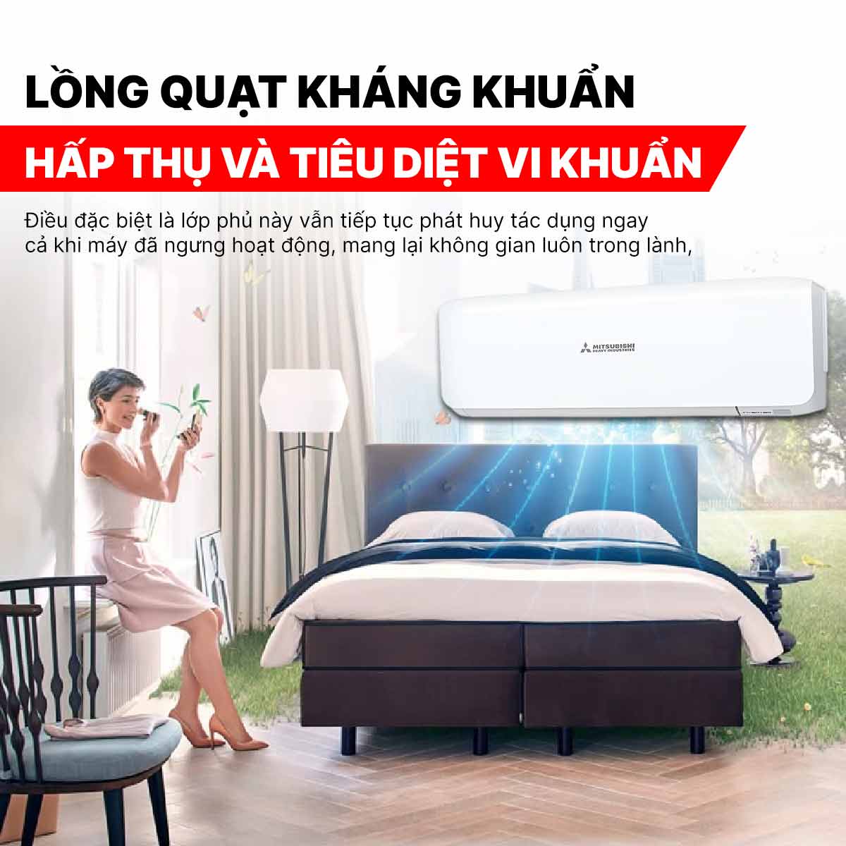 Điều hòa Mitsubishi 2 chiều Inverter 12000 BTU SRK/SRC35ZSS-W5