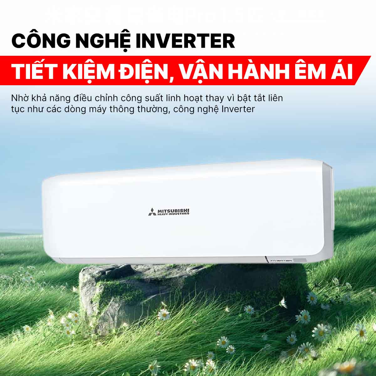 Điều hòa Mitsubishi 2 chiều Inverter 9000 BTU SRK/SRC25ZSS-W5