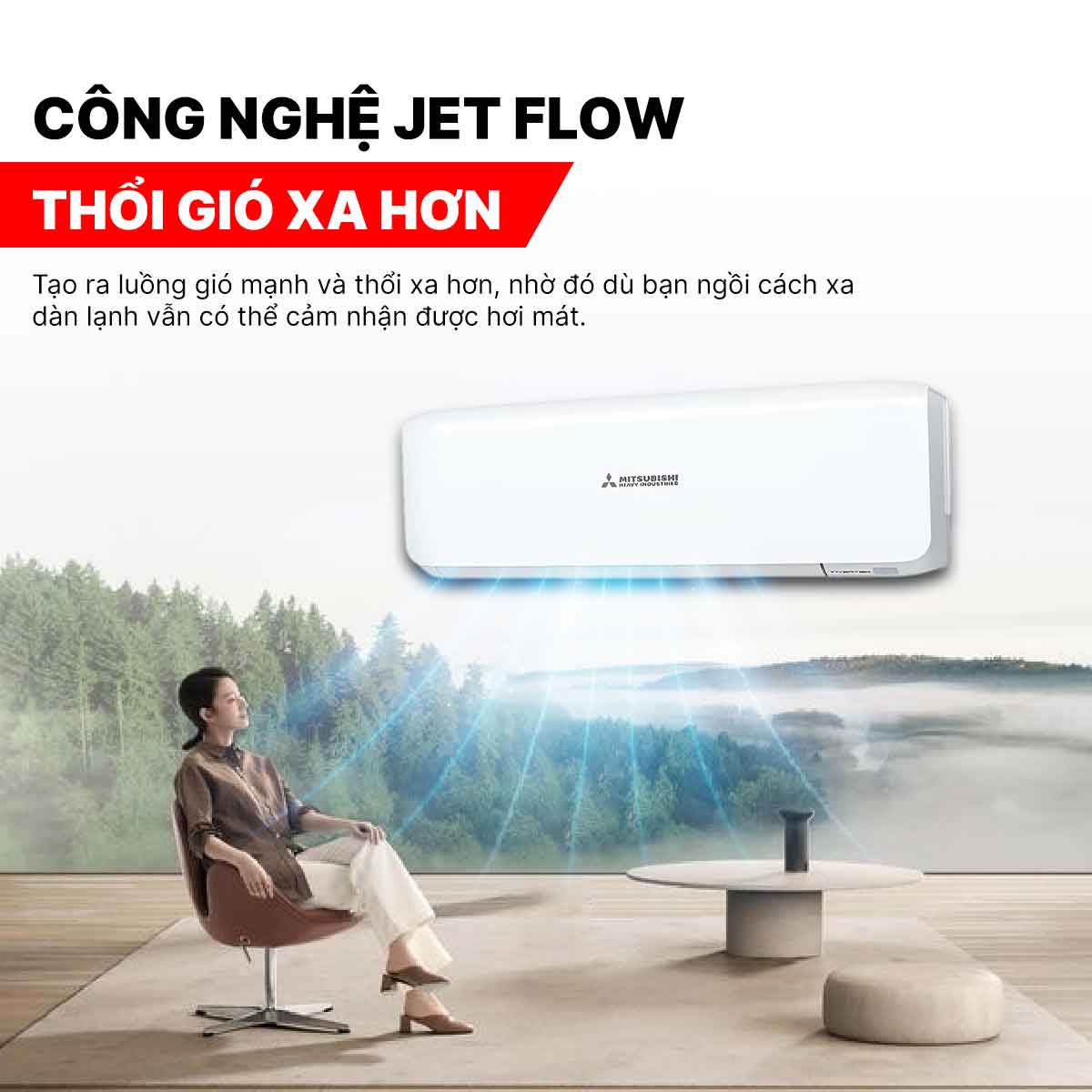 Điều hòa Mitsubishi 2 chiều Inverter 9000 BTU SRK/SRC25ZSS-W5