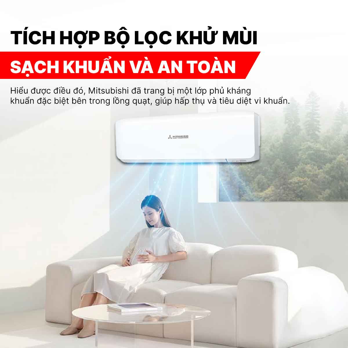 Điều hòa Mitsubishi 2 chiều Inverter 9000 BTU SRK/SRC25ZSS-W5