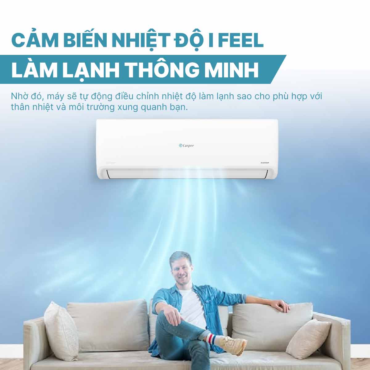 Điều hòa 1 chiều Inverter 2 HP Casper TC-18IS36