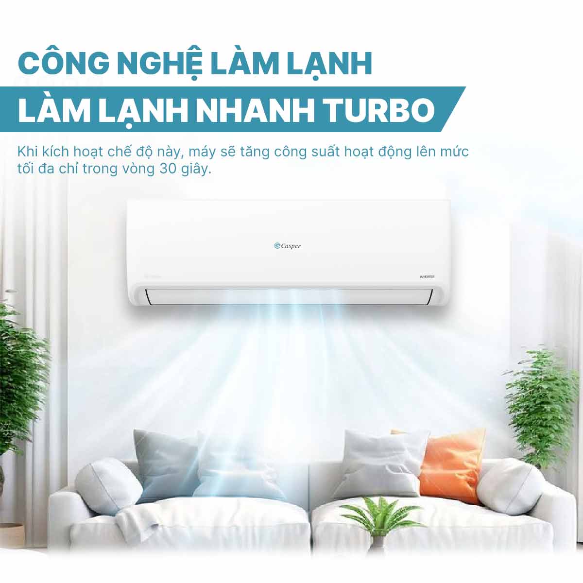 Điều hòa 1 chiều Inverter 2 HP Casper TC-18IS36