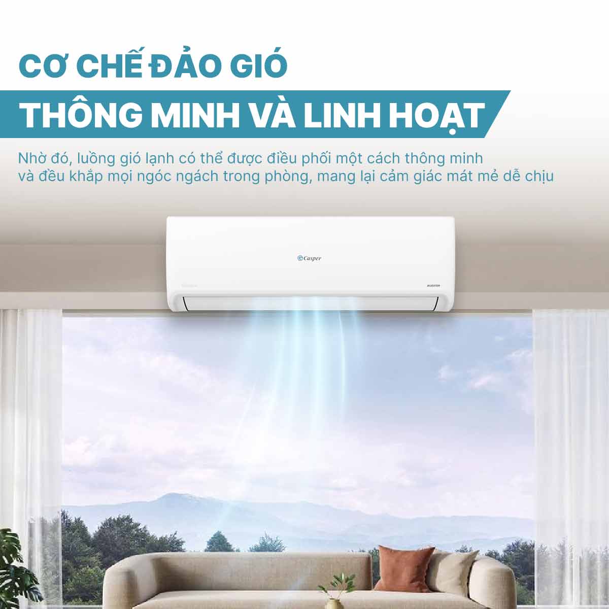 Điều hòa 1 chiều Inverter 2 HP Casper TC-18IS36