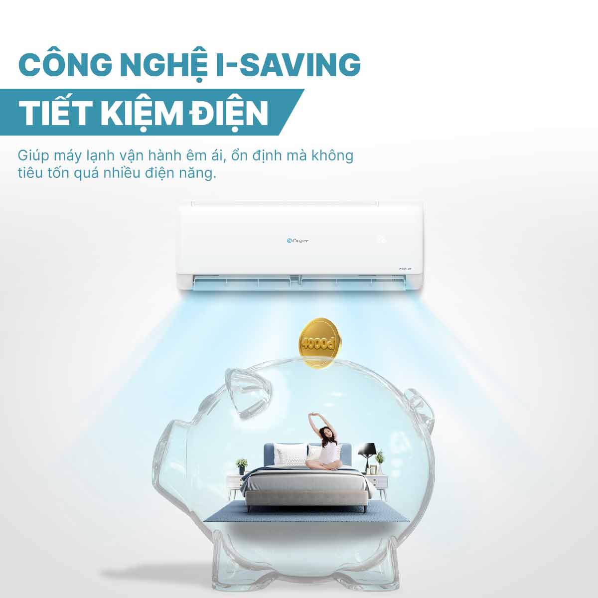 Điều hòa 1 chiều Inverter 2 HP Casper TC-18IS36