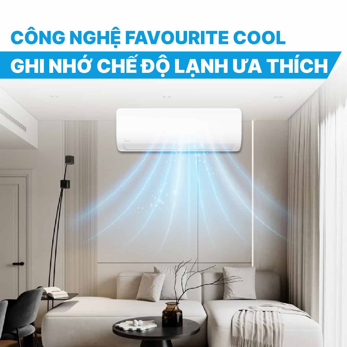 Điều hòa Midea inverter 18.000BTU 1 chiều MSAF-18CRDN8