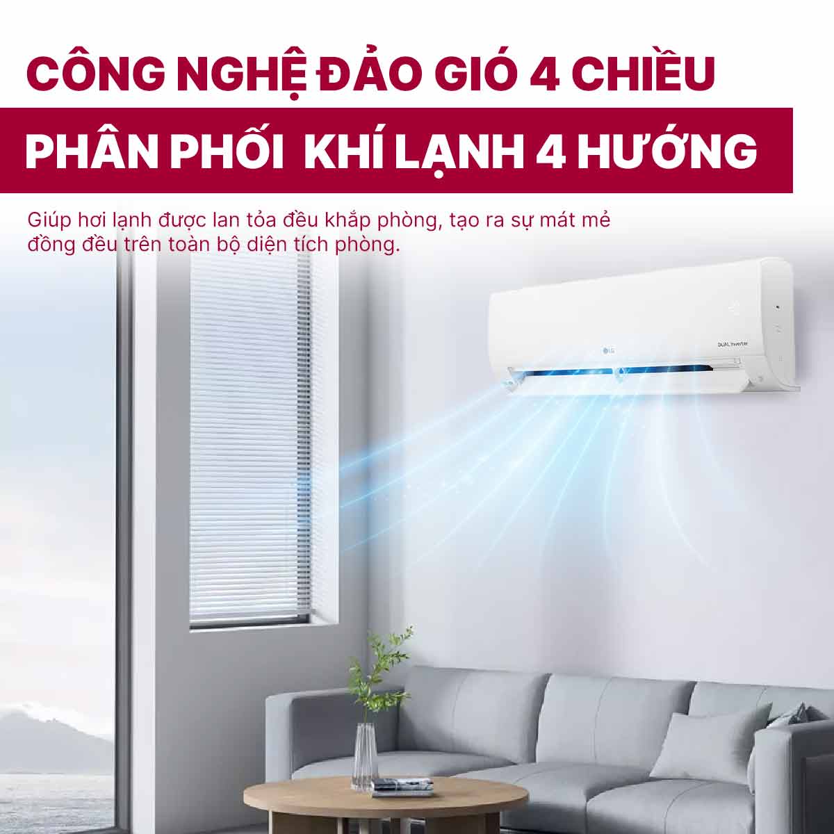 Điều hoà LG 2 chiều Inverter 12000BTU- B13END1