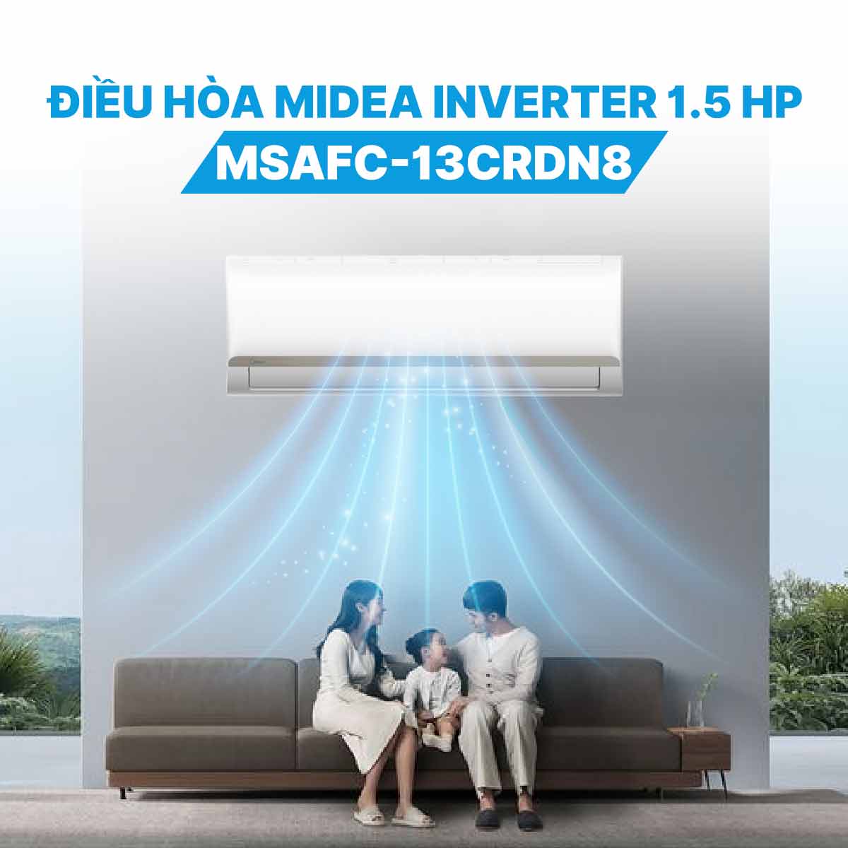 Điều hòa Midea Inverter 1.5 HP MSAFC-13CRDN8