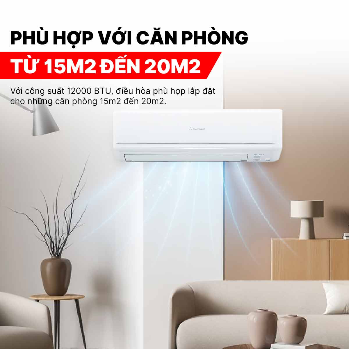 Điều hòa Mitsubishi Heavy 12000BTU 2 chiều inverter SRK/SRC35ZSPS-W5