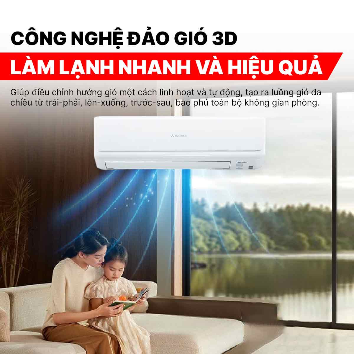 Điều hòa Mitsubishi Heavy 12000BTU 2 chiều inverter SRK/SRC35ZSPS-W5