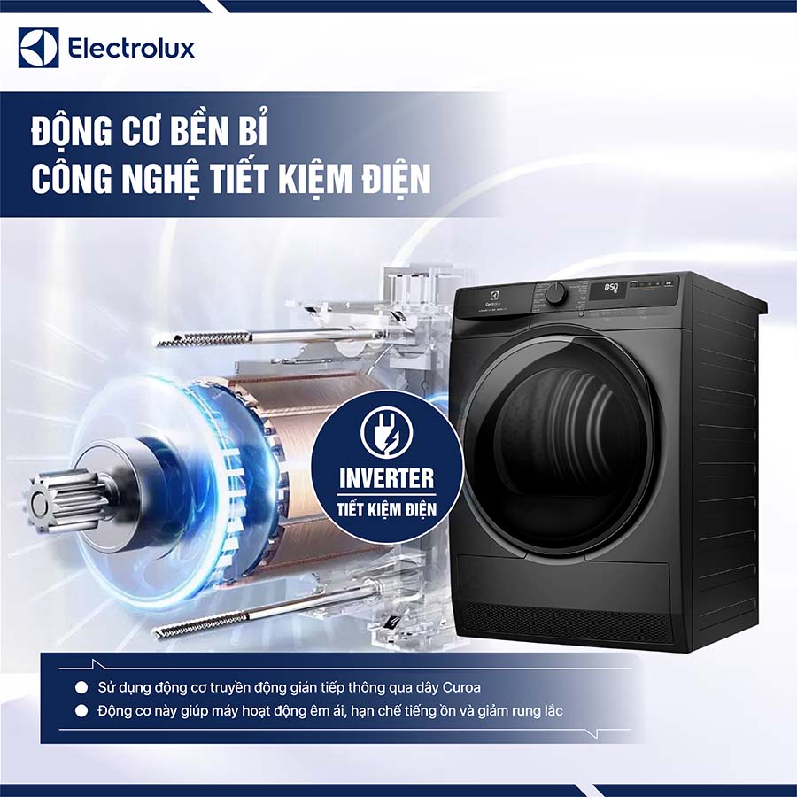 Máy sấy bơm nhiệt Electrolux 8Kg EDH803J5SC