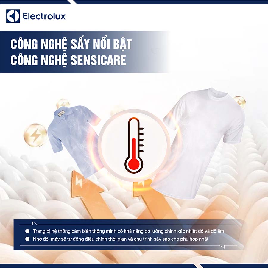 Máy sấy bơm nhiệt Electrolux 8Kg EDH803J5SC